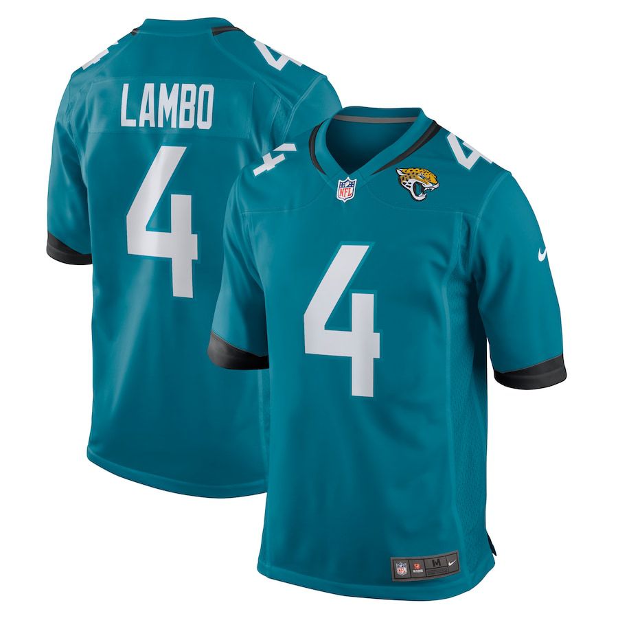 Men Jacksonville Jaguars #4 Josh Lambo Nike Green Game NFL Jersey